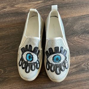 Glitter Eye Slip Ons